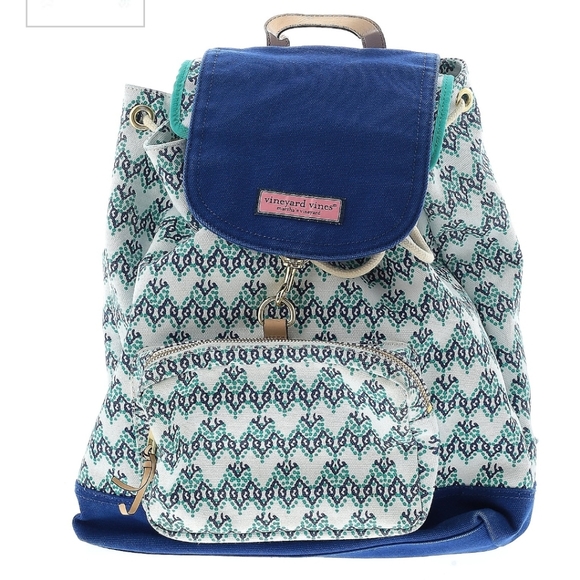 Vineyard Vines Royal Ocean Blue EUC Backpack - Picture 12 of 12